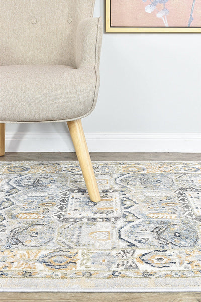 Medina Hugo Blue Grey Rug 0319A