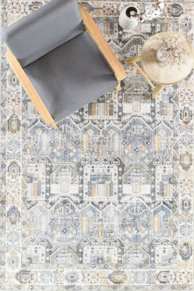 Medina Hugo Blue Grey Rug 0319A