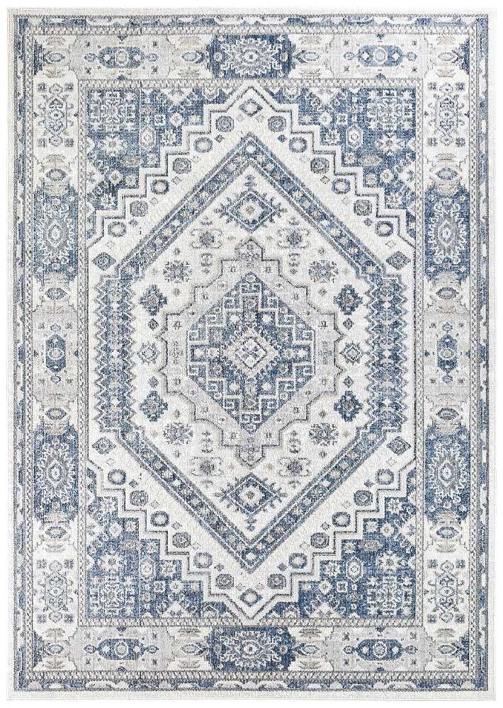 Medina Sofia Cream Blue Rug A161A