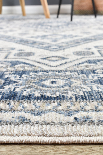 Medina Sofia Cream Blue Rug A161A