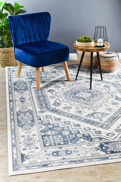 Medina Sofia Cream Blue Rug A161A, Rugs Online Rugs Sydney Australia, www.rugsonlinerugs.com.au