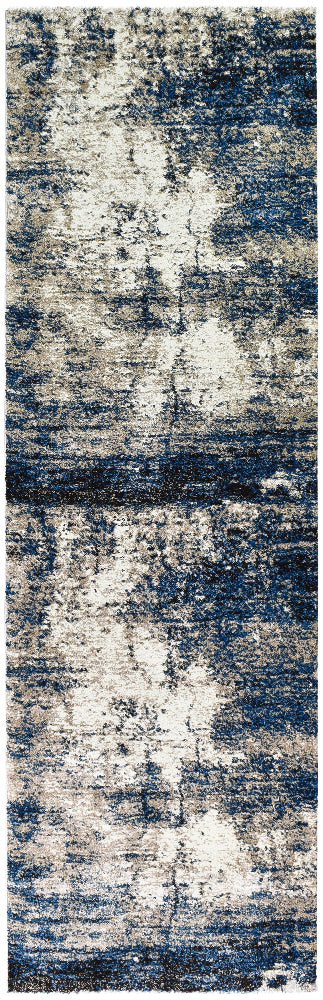 Milan Dahlia 651 White Blue Rug