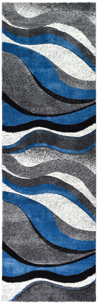 Milan Dahlia 300 Light Grey Blue Runner Rug, Rugs Online Rugs Sydney Australia, www.rugsonlinerugs.com.au