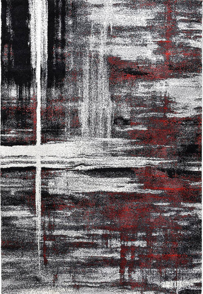 Milan Dahlia 347 Light Grey Red Rug, Rugs Online Rugs Sydney Australia, www.rugsonlinerugs.com.au