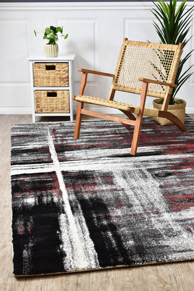 Milan Dahlia 347 Light Grey Red Rug, Rugs Online Rugs Sydney Australia, www.rugsonlinerugs.com.au