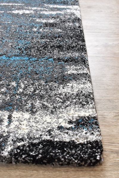 Milan Dahlia 347 Light Grey Turquoise Rug