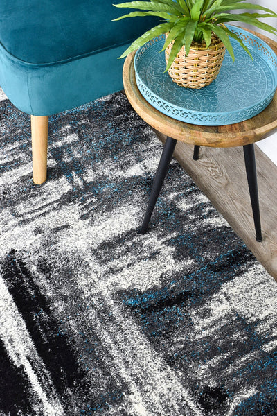 Milan Dahlia 347 Light Grey Turquoise Rug