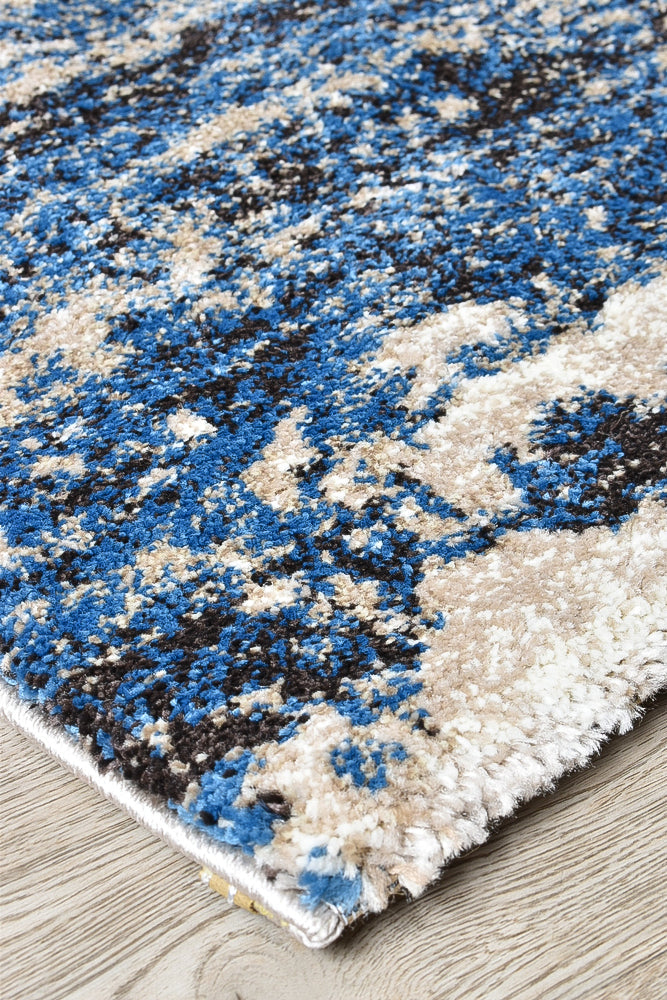 Milan Dahlia 651 White Blue Rug