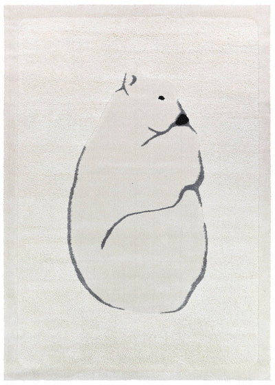 Naomi Polar Snow Bear Rug