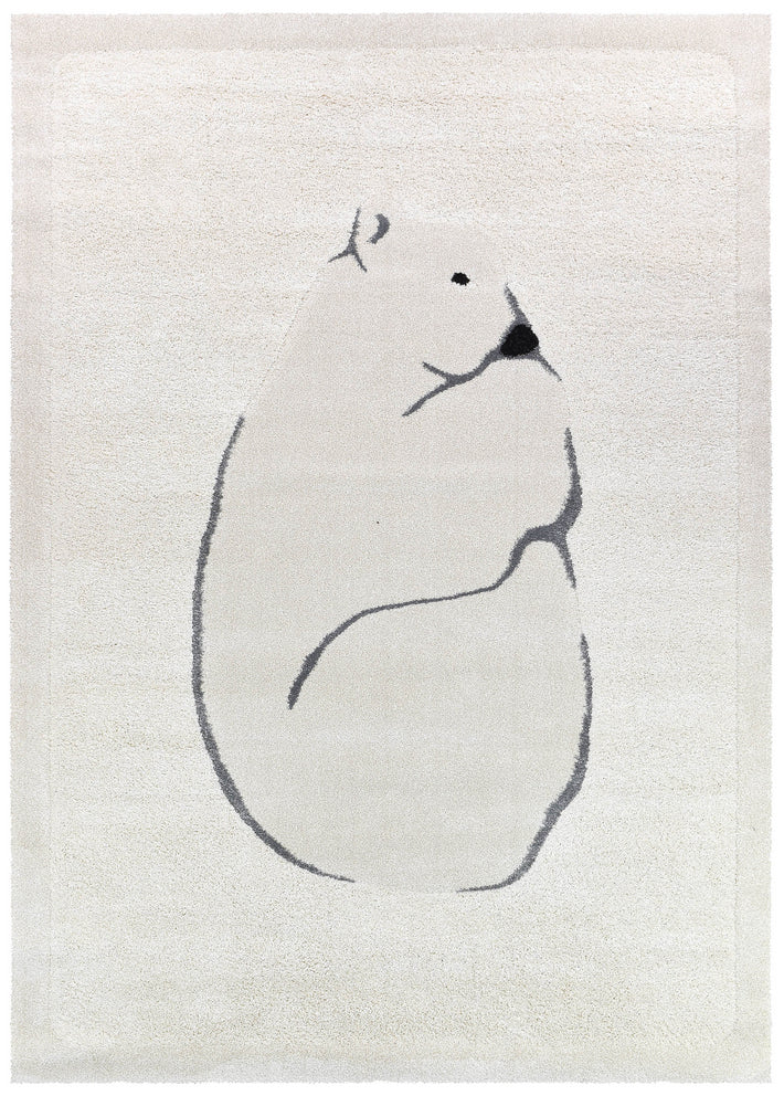 Naomi Polar Snow Bear Rug