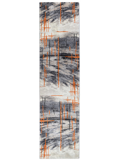 Mona 726A Grey Orange Rug