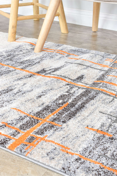 Mona 726A Grey Orange Rug