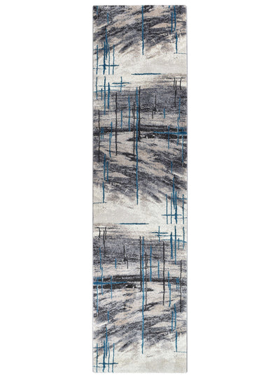 Mona 726AA Grey Turquoise Rug