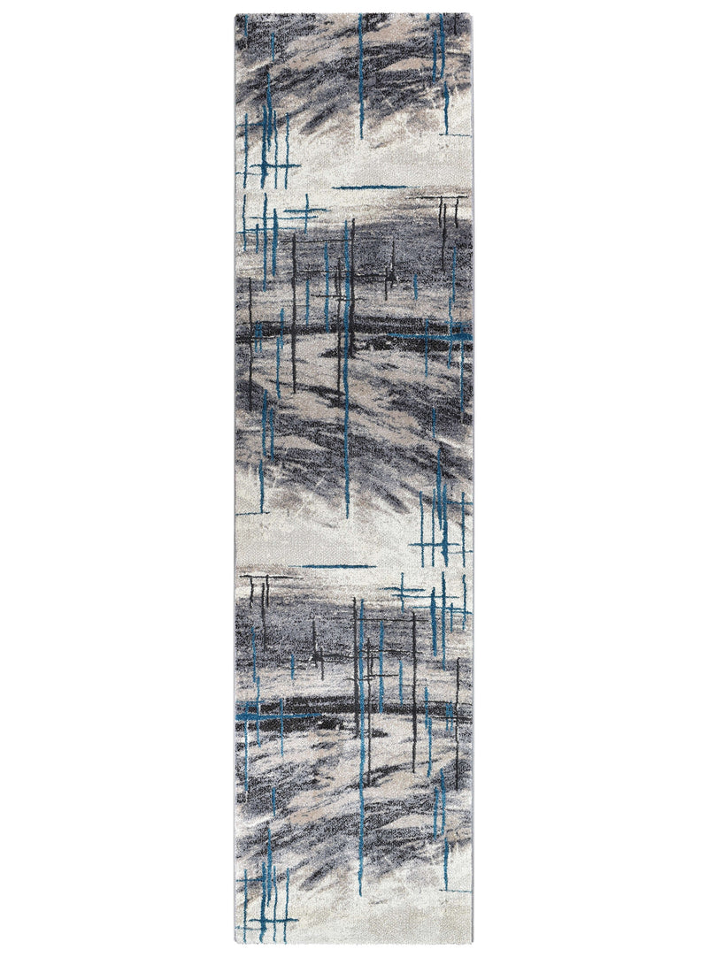 Mona 726AA Grey Turquoise Rug