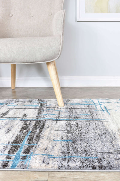 Mona 726AA Grey Turquoise Rug