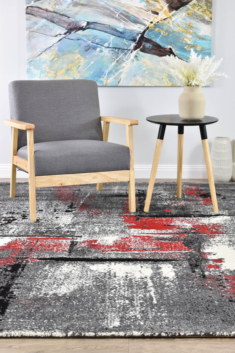 Novas 53A Grey Red Rug, Rugs Online Rugs Sydney Australia, www.rugsonlinerugs.com.au