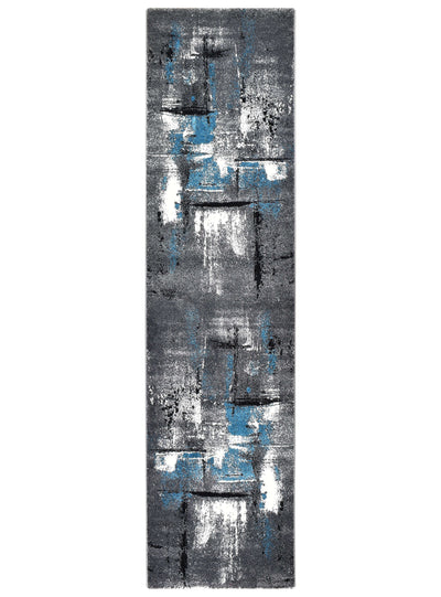 Mona 53A Grey Turquoise Rug