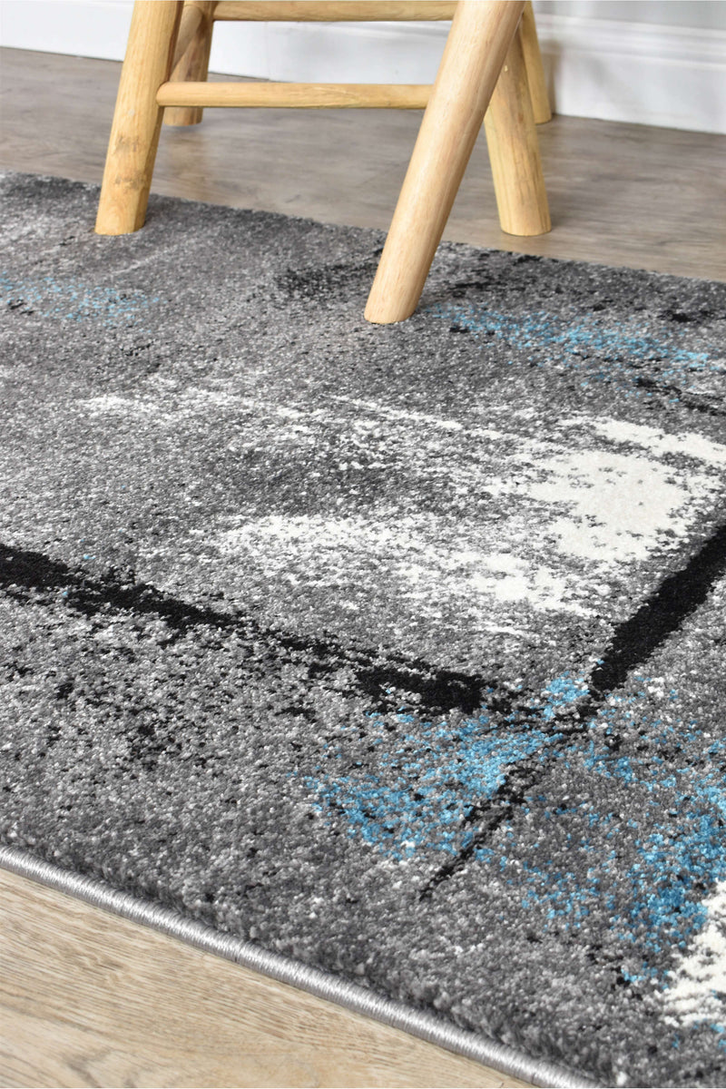 Mona 53A Grey Turquoise Rug