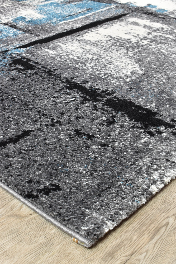 Mona 53A Grey Turquoise Rug