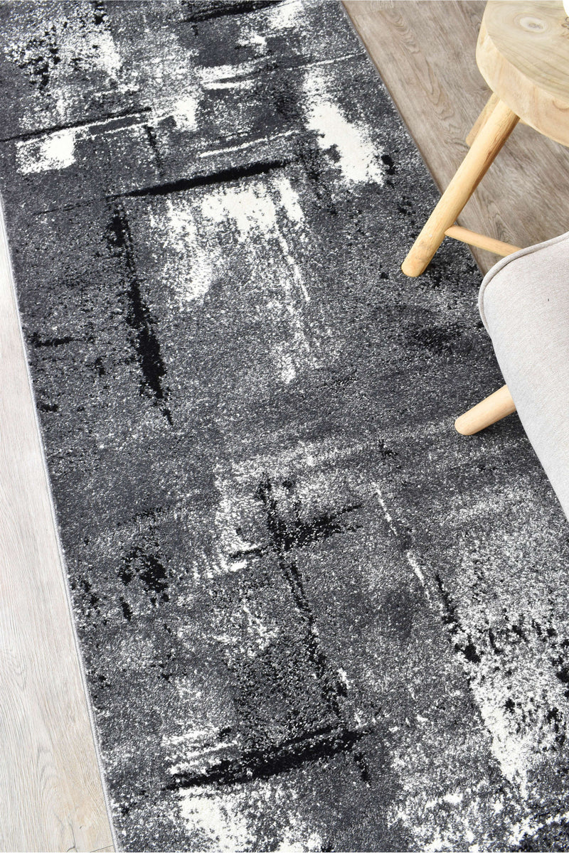 Mona 53A Light Grey Dark Grey Rug