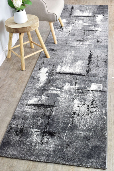 Mona 53A Light Grey Dark Grey Rug