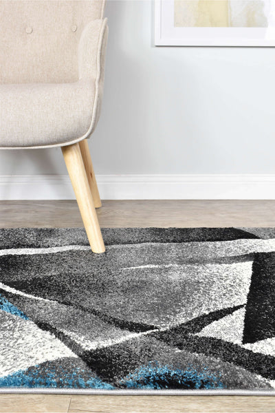 Mona 54B Grey Turquoise Rug