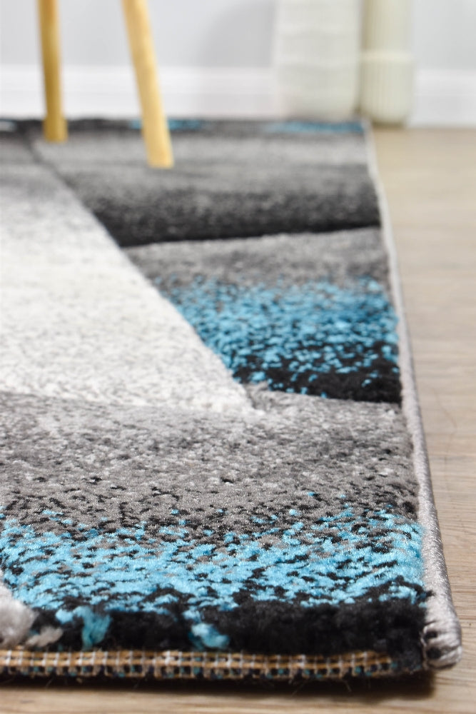 Mona 54B Grey Turquoise Rug