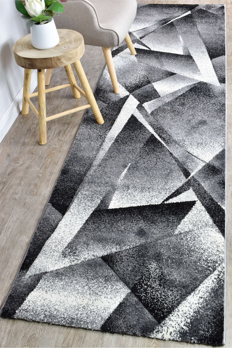 Mona 54B Light Grey Dark Grey Rug