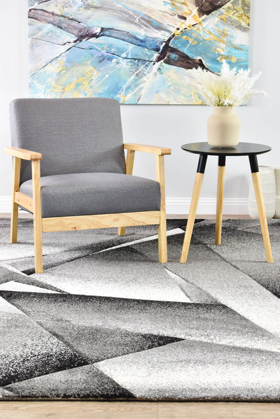 Mona 54B Light Grey Dark Grey, Rugs Online Rugs Sydney Australia, www.rugsonlinerugs.com.au