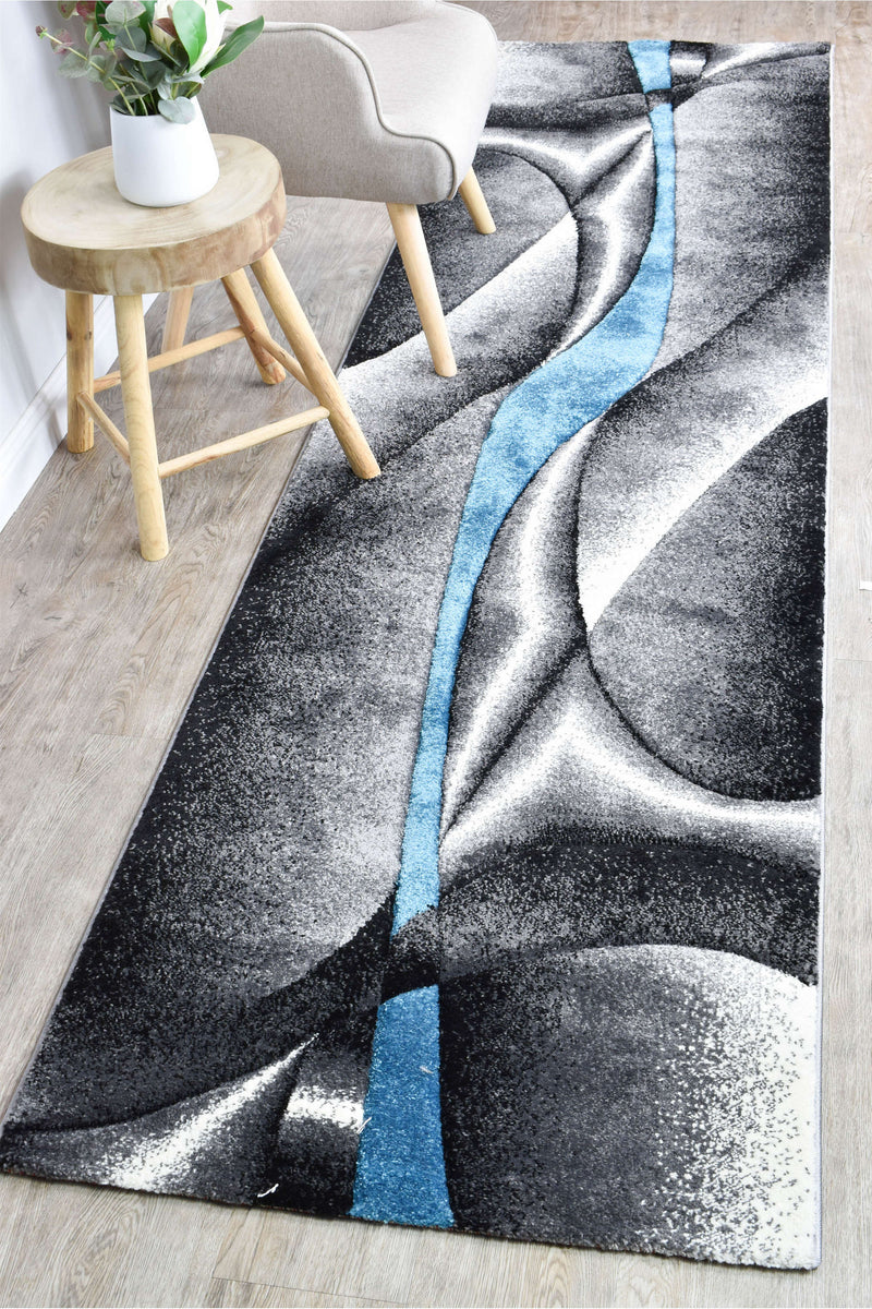 Mona 56A Grey Turquoise Rug