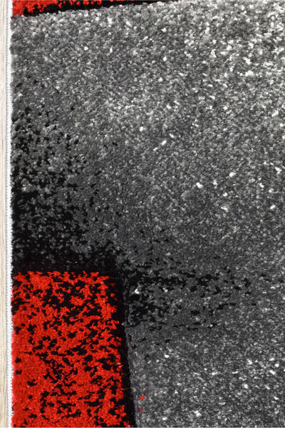 Mona 97A Grey Red Rug