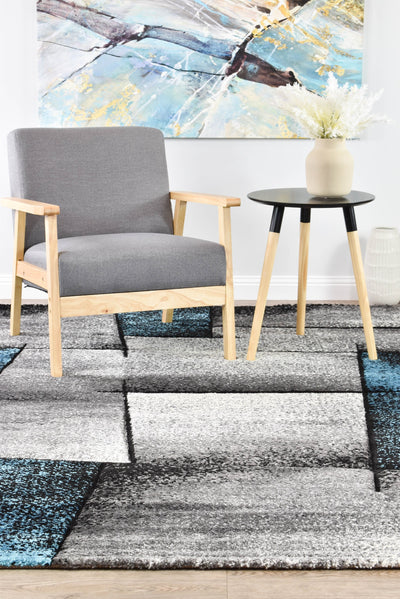 Mona 97A Grey Turquoise Rug