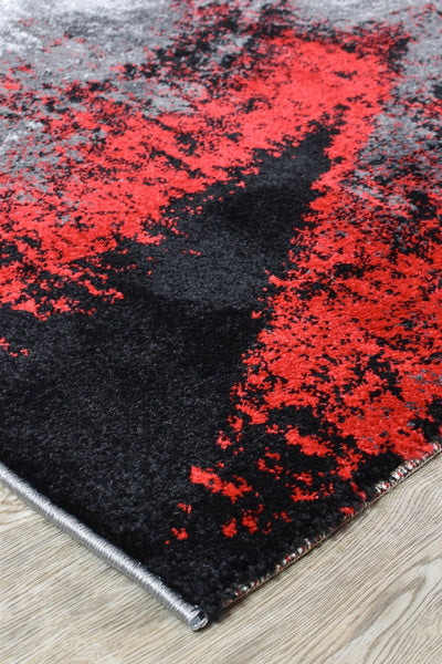 Mona 98A Grey Red Rug