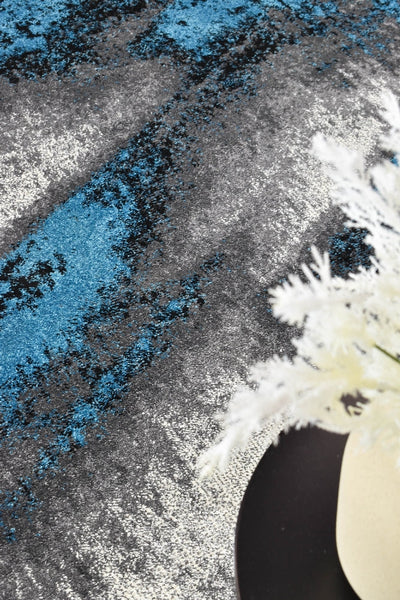 Mona 98A Grey Turquoise Rug