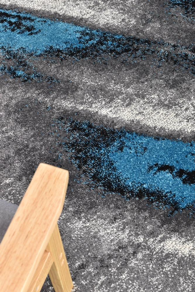 Mona 98A Grey Turquoise Rug