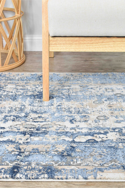 Rosanna Distressed Vintage Denim Runner Rug