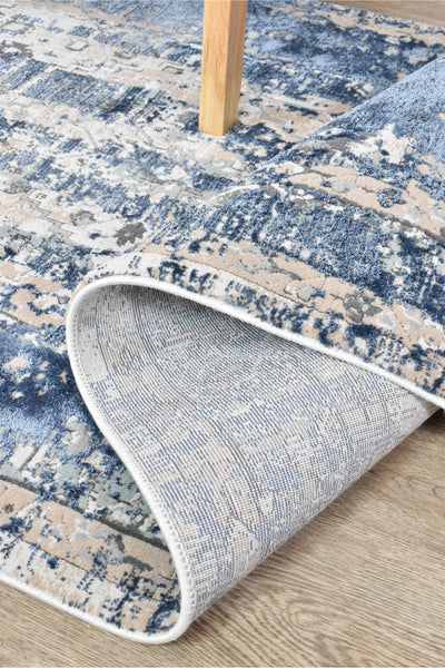 Rosanna Distressed Vintage Denim Runner Rug