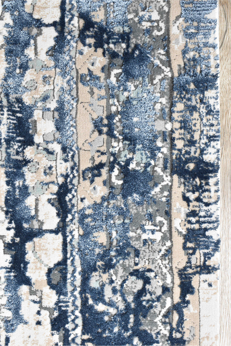 Rosanna Distressed Vintage Denim Runner Rug