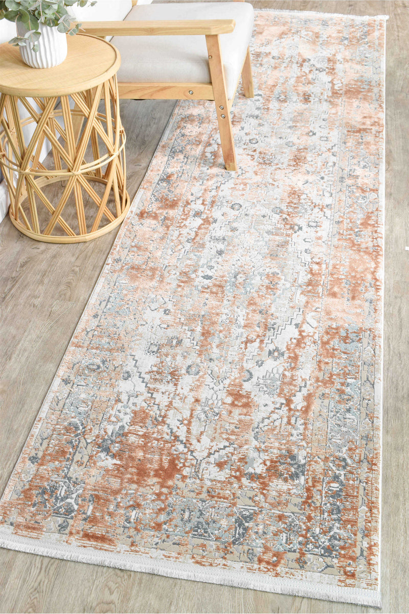 Rosanna Distressed Exotic Terracotta Rug