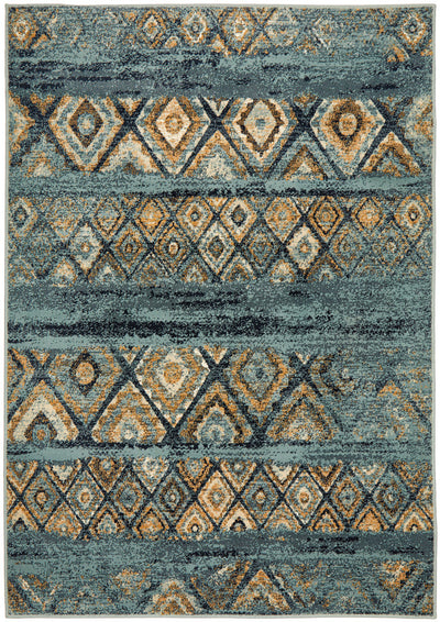 Oxford Contrast Blue Rug