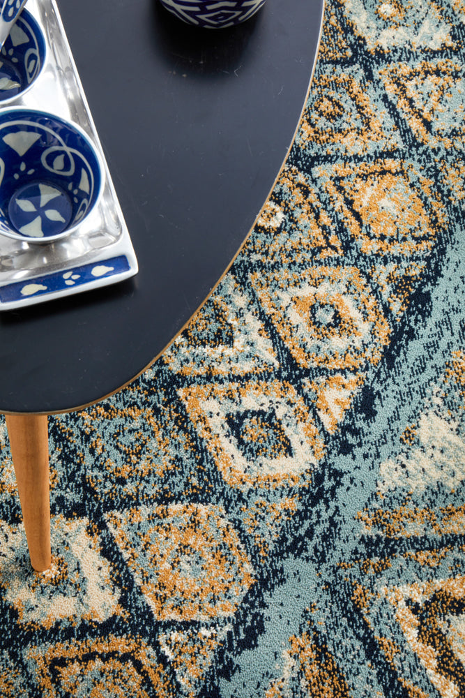 Oxford Contrast Blue Rug