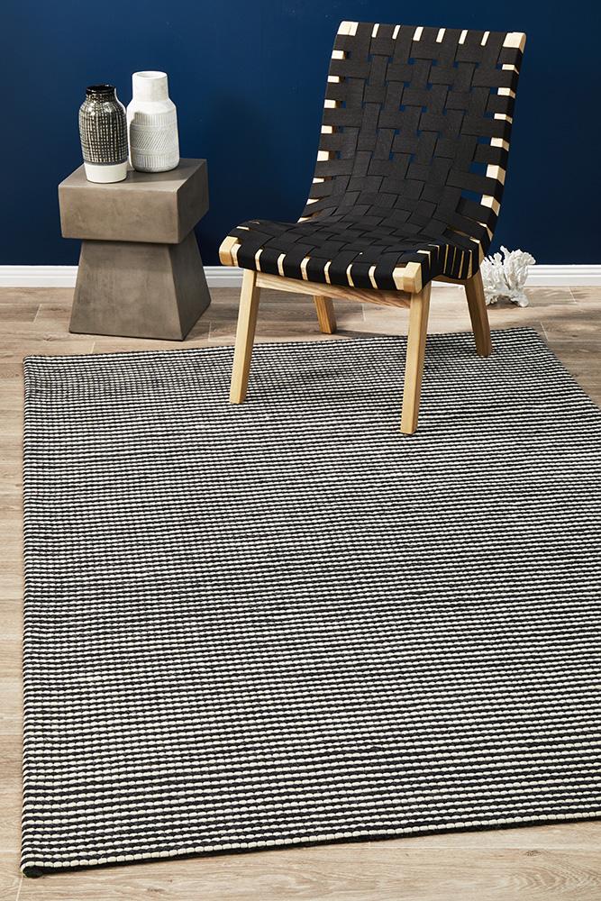 Studio 320 Oskar Black Rugs Online Sydney Australia, www.rugsonlinerugs.com.au