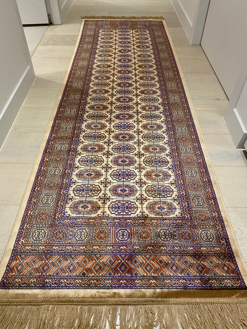 Shiraz Bokhara Beige Runner Rug