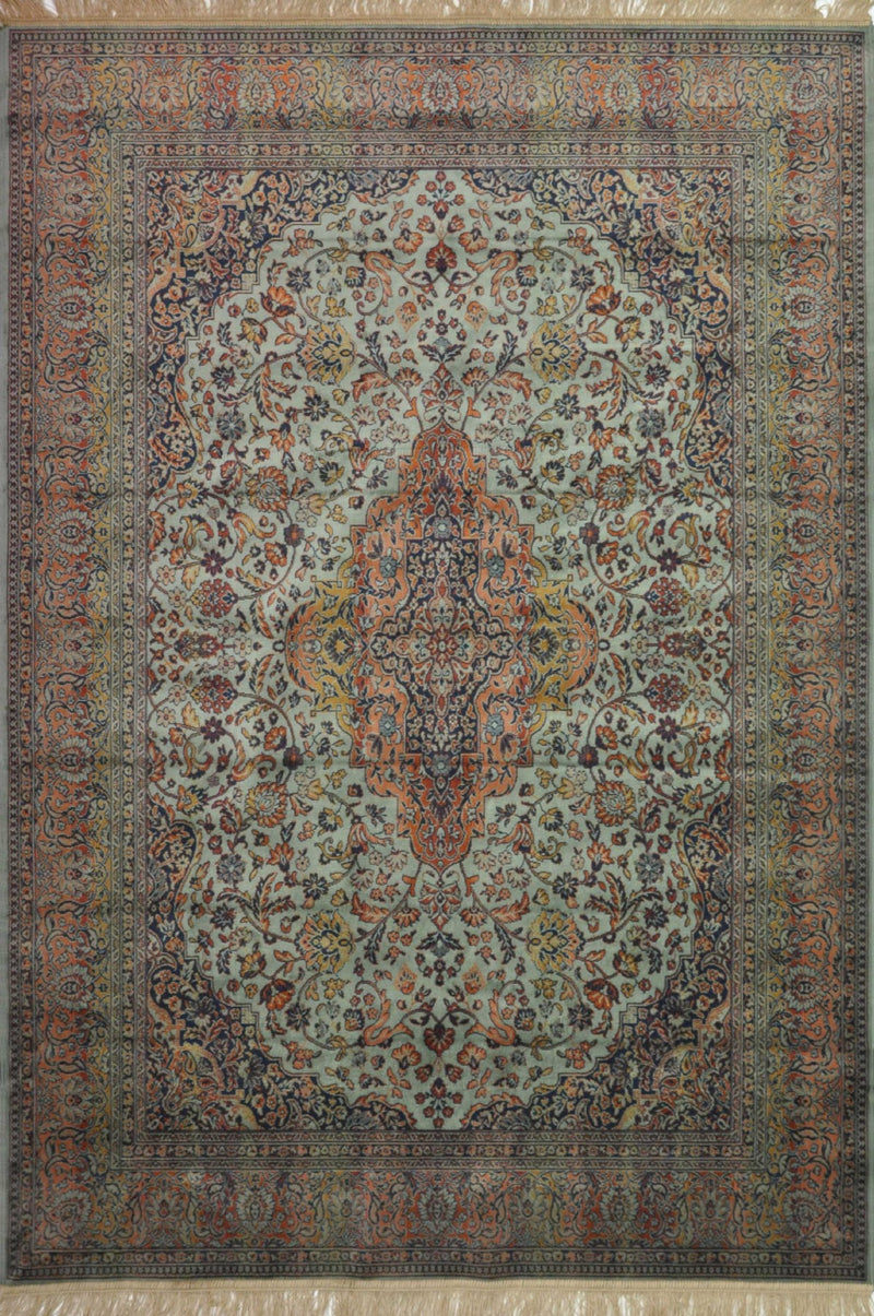 Shiraz Garden Design Green Rug