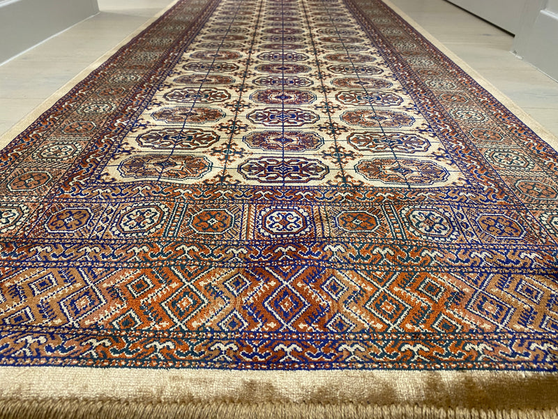 Shiraz Bokhara Beige Runner Rug