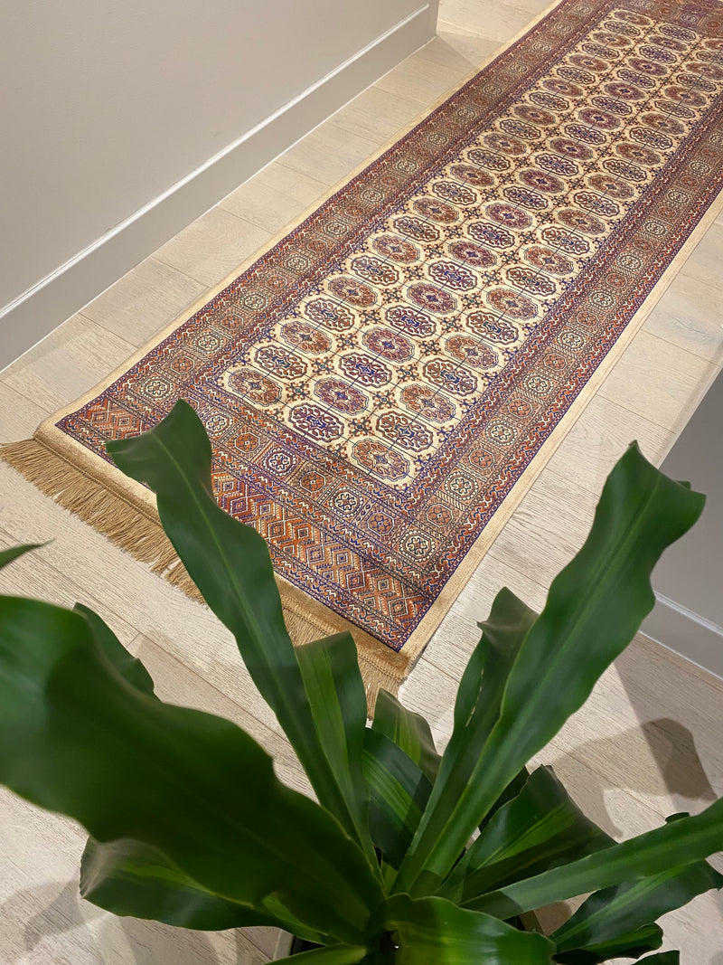 Shiraz Bokhara Beige Runner Rug