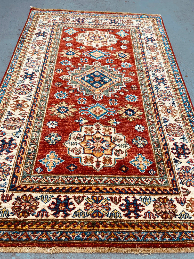 Afghan super Kazak wool handmade, Rugs Online Rugs Sydney Australia, www.rugsonlinerugs.com.au