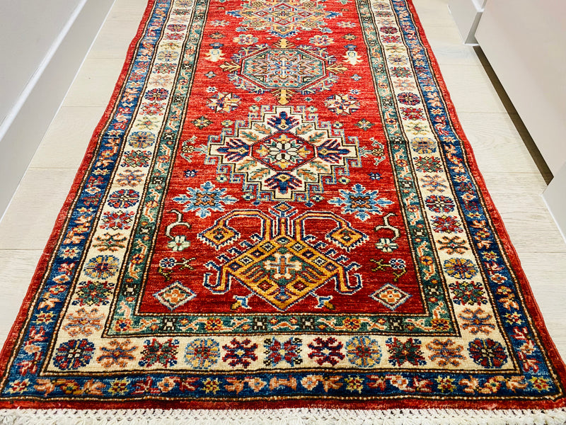 Kazak Super Fine Veggie Dye Rug (600-576) 369x77cm