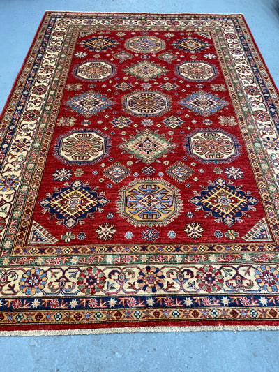 Afghan super Kazak wool handmade, Rugs Online Rugs Sydney Australia, www.rugsonlinerugs.com.au