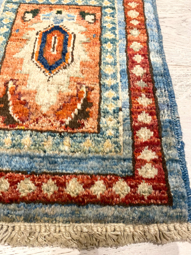 Chobi Vegi Dye Rug (550-1856) 99x54cm